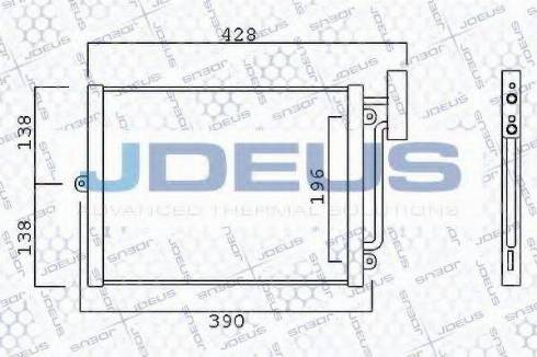 Jdeus 743M10 - Condensateur, climatisation droxauto.com