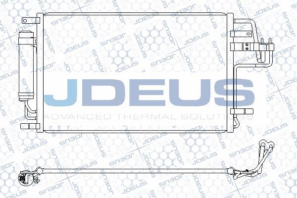 Jdeus 754M22 - Condensateur, climatisation droxauto.com