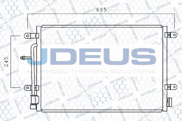 Jdeus 701M14 - Condensateur, climatisation droxauto.com