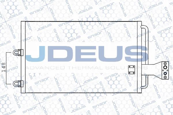 Jdeus 707V17 - Condensateur, climatisation droxauto.com