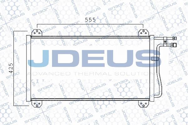 Jdeus 717M21 - Condensateur, climatisation droxauto.com