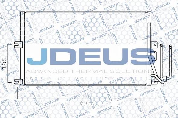 Jdeus 720M04 - Condensateur, climatisation droxauto.com