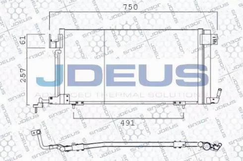 Jdeus 721M20 - Condensateur, climatisation droxauto.com