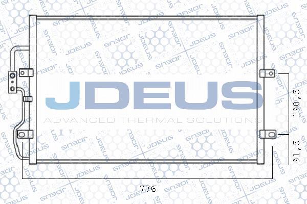 Jdeus 721M23 - Condensateur, climatisation droxauto.com