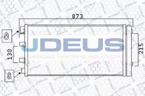 Jdeus 723M33 - Condensateur, climatisation droxauto.com