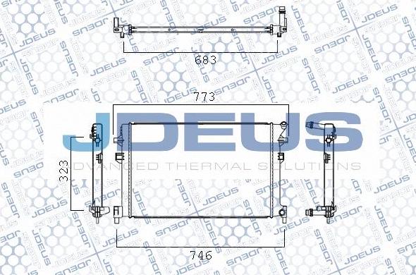Jdeus M-030072X - Radiateur basse température, intercooler droxauto.com
