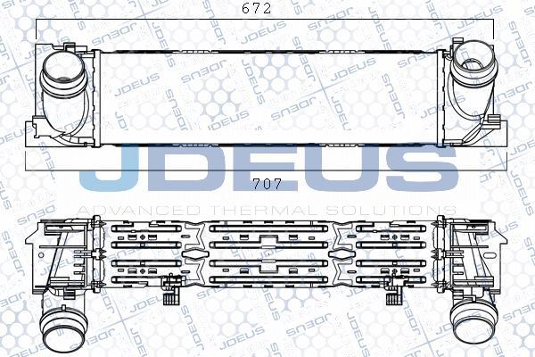 Jdeus M-805077A - Intercooler, échangeur droxauto.com