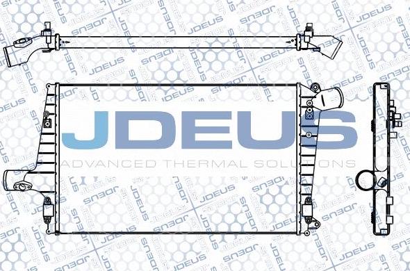Jdeus M-801016A - Intercooler, échangeur droxauto.com