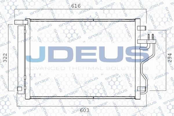 Jdeus M-7540460 - Condensateur, climatisation droxauto.com