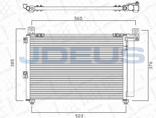 Jdeus M-7120190 - Condensateur, climatisation droxauto.com