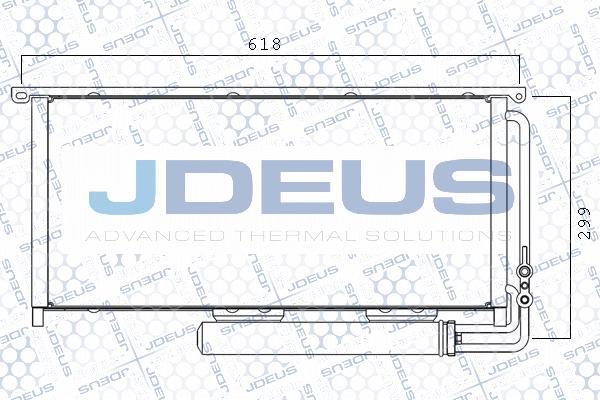 Jdeus M-7170500 - Condensateur, climatisation droxauto.com