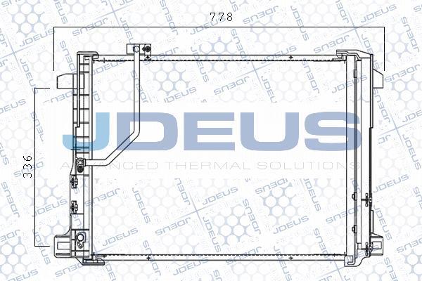 Jdeus M-7170740 - Condensateur, climatisation droxauto.com