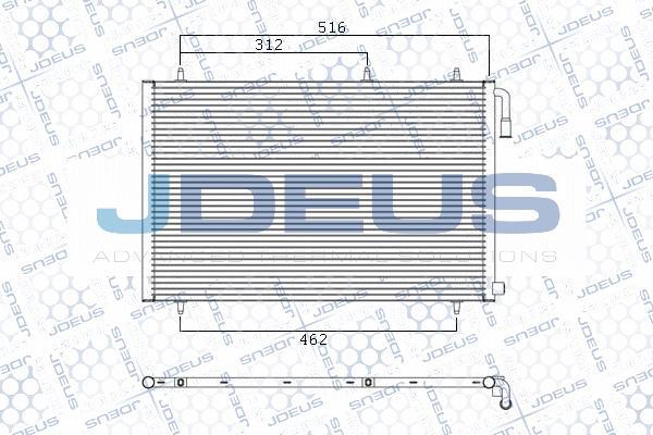 Jdeus M-7210650 - Condensateur, climatisation droxauto.com