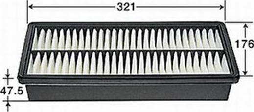 JS Asakashi A470J - Filtre à air droxauto.com