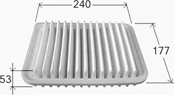 JS Asakashi A1013 - Filtre à air droxauto.com