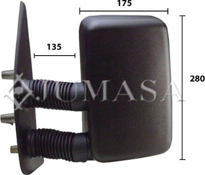 Jumasa 54113510 - Rétroviseur extérieur droxauto.com