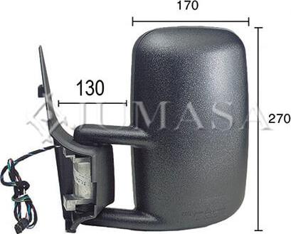 Jumasa 54312036 - Rétroviseur extérieur droxauto.com