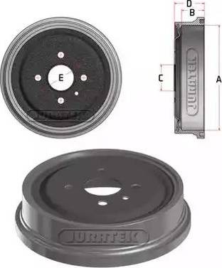 Juratek JDR109 - Tambour de frein droxauto.com