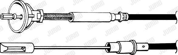 Jurid 421117J - Tirette à câble, commande d'embrayage droxauto.com