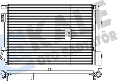 KALE OTO RADYATÖR 492100 - Condensateur, climatisation droxauto.com
