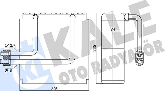 KALE OTO RADYATÖR 416935 - Évaporateur climatisation droxauto.com