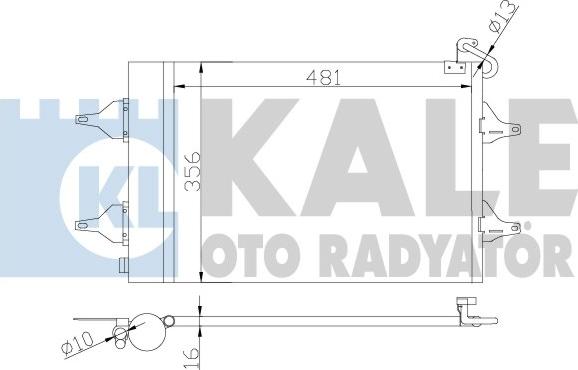 KALE OTO RADYATÖR 390700 - Condensateur, climatisation droxauto.com