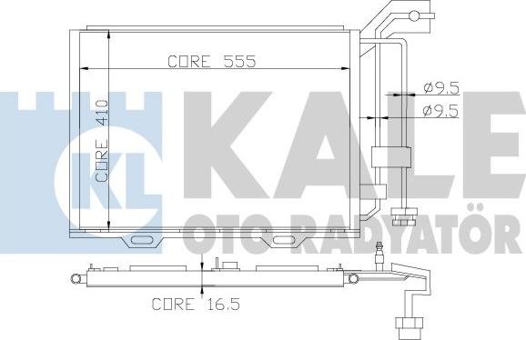 KALE OTO RADYATÖR 393000 - Condensateur, climatisation droxauto.com