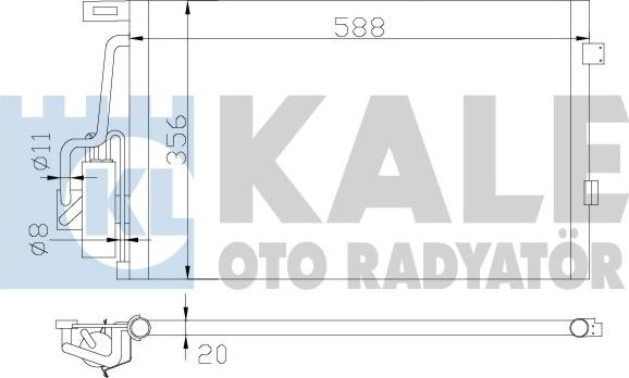 KALE OTO RADYATÖR 393700 - Condensateur, climatisation droxauto.com