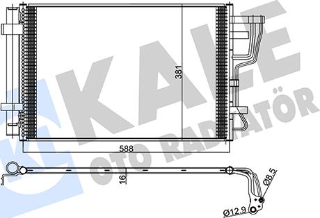 KALE OTO RADYATÖR 345455 - Condensateur, climatisation droxauto.com