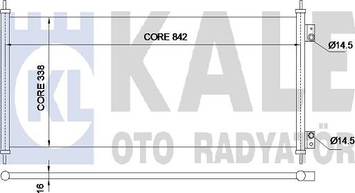 KALE OTO RADYATÖR 345690 - Condensateur, climatisation droxauto.com