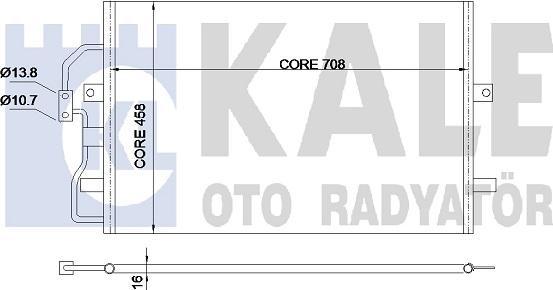 KALE OTO RADYATÖR 345670 - Condensateur, climatisation droxauto.com