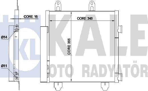 KALE OTO RADYATÖR 345330 - Condensateur, climatisation droxauto.com