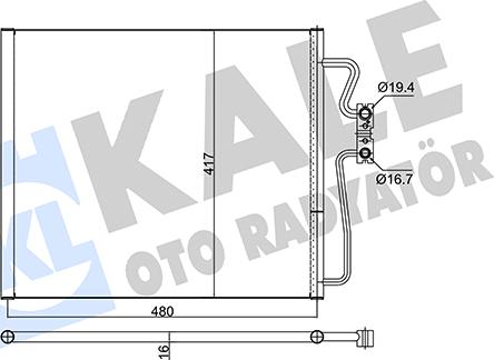 KALE OTO RADYATÖR 345320 - Condensateur, climatisation droxauto.com