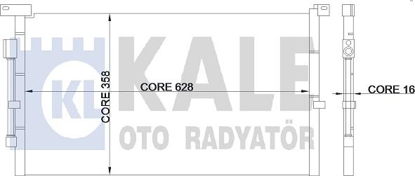 KALE OTO RADYATÖR 345375 - Condensateur, climatisation droxauto.com