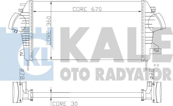 KALE OTO RADYATÖR 345700 - Intercooler, échangeur droxauto.com
