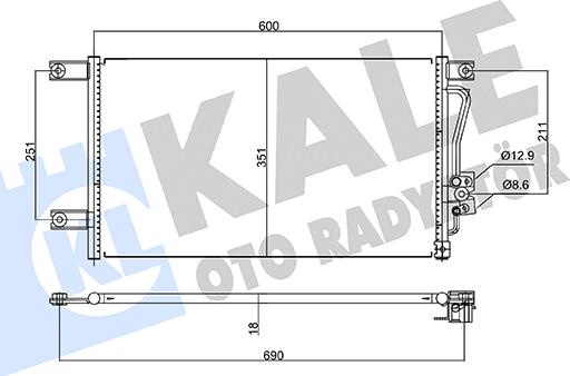 KALE OTO RADYATÖR 345785 - Condensateur, climatisation droxauto.com