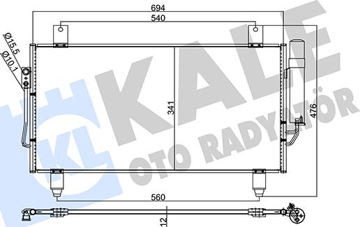 KALE OTO RADYATÖR 345780 - Condensateur, climatisation droxauto.com