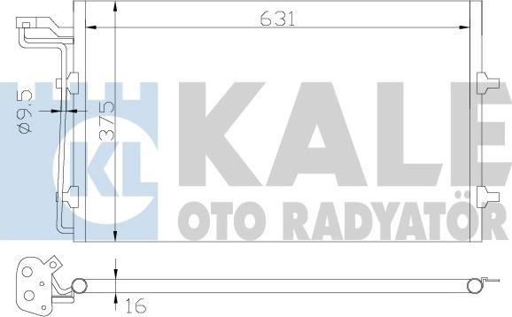 KALE OTO RADYATÖR 343180 - Condensateur, climatisation droxauto.com