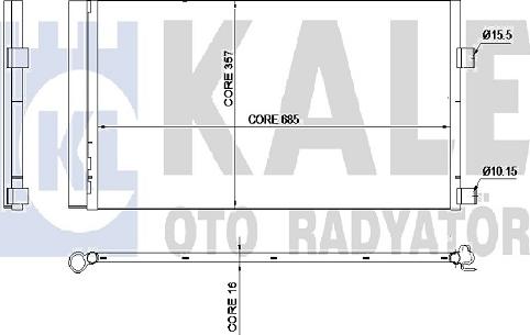 KALE OTO RADYATÖR 342450 - Condensateur, climatisation droxauto.com