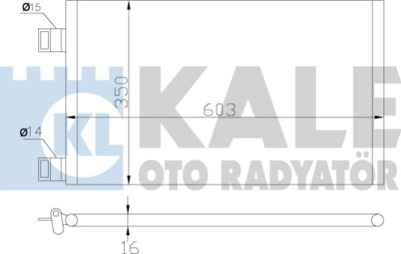 KALE OTO RADYATÖR 342550 - Condensateur, climatisation droxauto.com