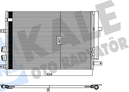 KALE OTO RADYATÖR 342390 - Condensateur, climatisation droxauto.com