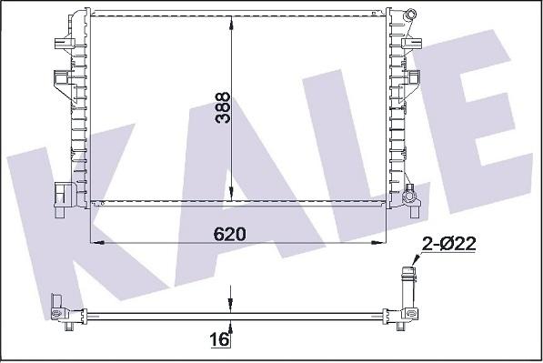 KALE OTO RADYATÖR 355615 - Radiateur basse température, intercooler droxauto.com