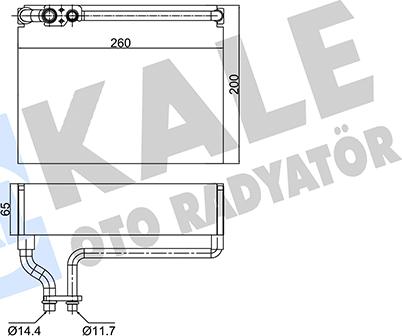 KALE OTO RADYATÖR 350055 - Évaporateur climatisation droxauto.com
