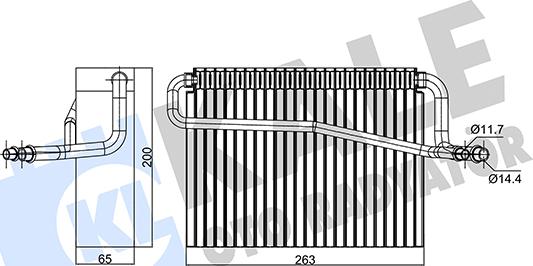 KALE OTO RADYATÖR 350140 - Évaporateur climatisation droxauto.com