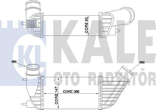 KALE OTO RADYATÖR 350820 - Intercooler, échangeur droxauto.com