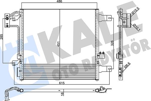 KALE OTO RADYATÖR 358055 - Condensateur, climatisation droxauto.com