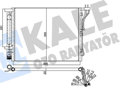 KALE OTO RADYATÖR 358010 - Condensateur, climatisation droxauto.com