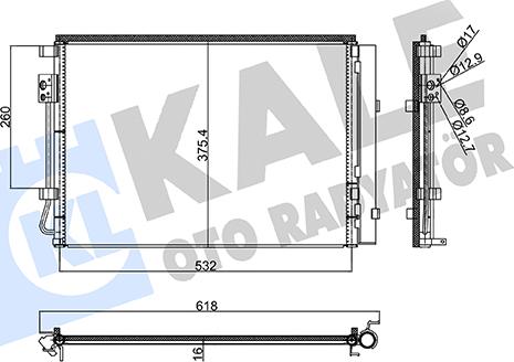 KALE OTO RADYATÖR 353190 - Condensateur, climatisation droxauto.com