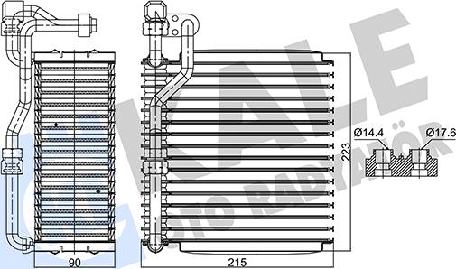 KALE OTO RADYATÖR 352990 - Évaporateur climatisation droxauto.com