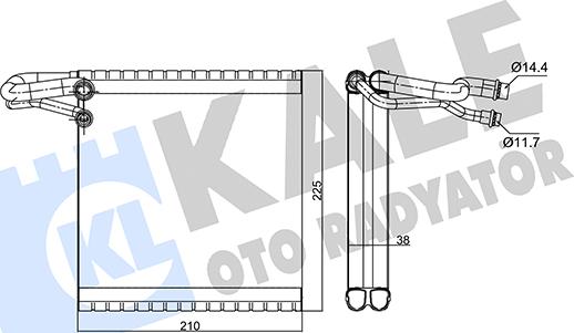 KALE OTO RADYATÖR 352240 - Évaporateur climatisation droxauto.com